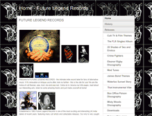 Tablet Screenshot of futurelegendrecords.com